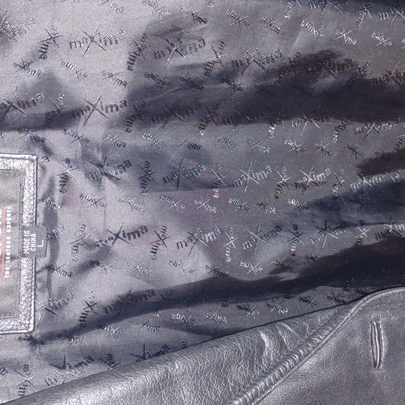 Wilson black leather blazer jacket coat lined - Picture 5 of 5